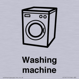 Dementia washing machine sign